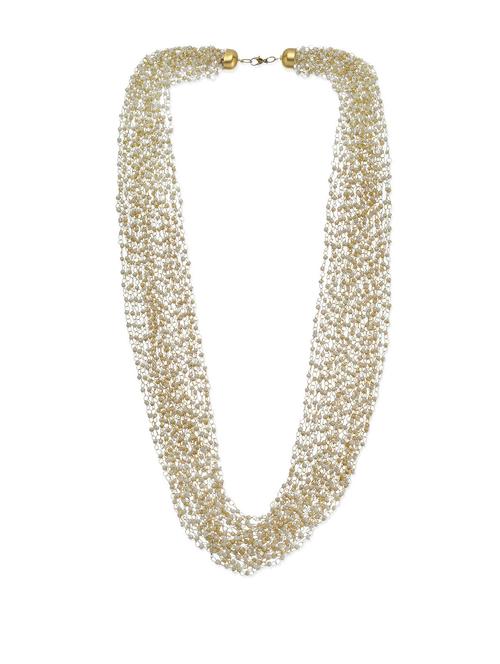 multiple string and beads neckpiece - 31563 - Very Small Image - 1