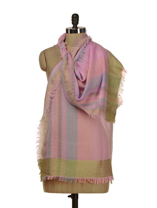 charming scarf in pastel colours - 31696 - Very Small Image - 1