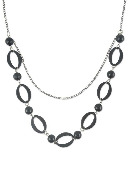 onyx statement necklace (set of 2) - 39432 - Very Small Image - 1