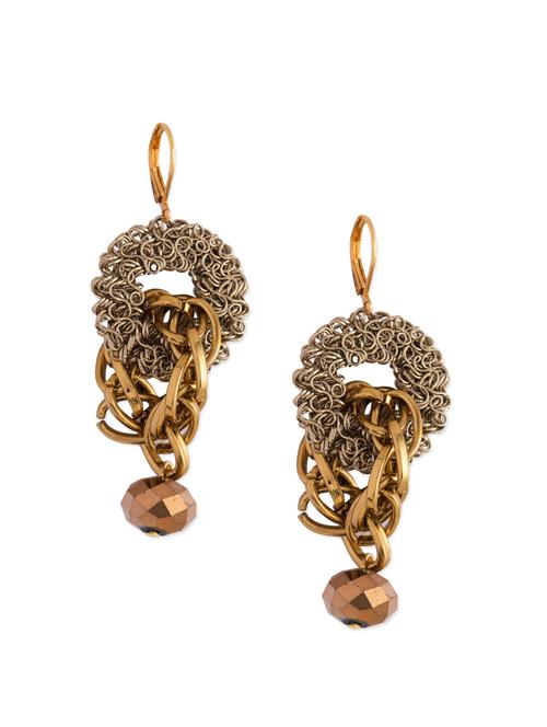 edgy gold earrings - 41245 - Very Small Image - 1