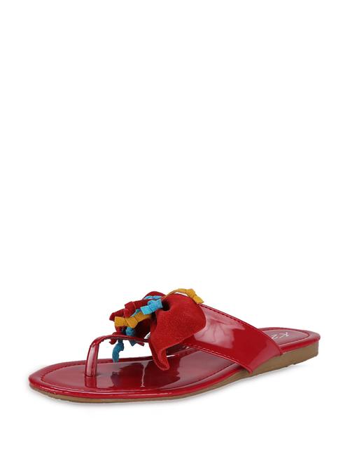 bow embellished red flats - 44095 - Very Small Image - 1