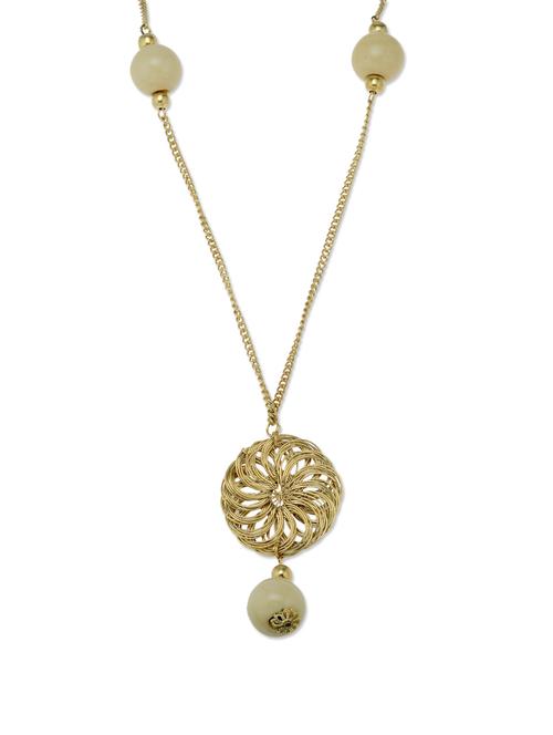 gold necklace with a dainty drop - 44583 - Very Small Image - 1