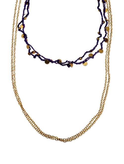 violet-gold necklace - 44608 - Very Small Image - 1