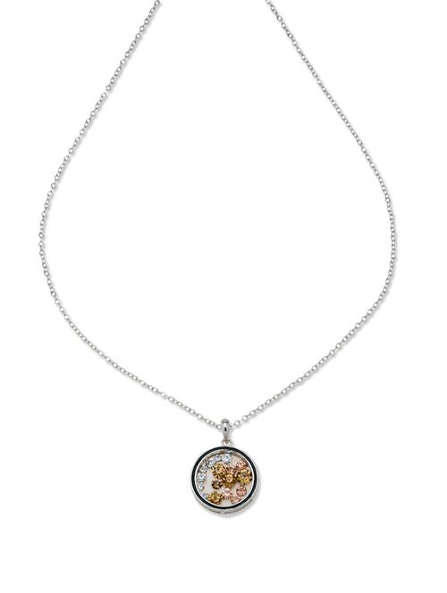 studded pendant with silver chain - 44650 - Very Small Image - 1