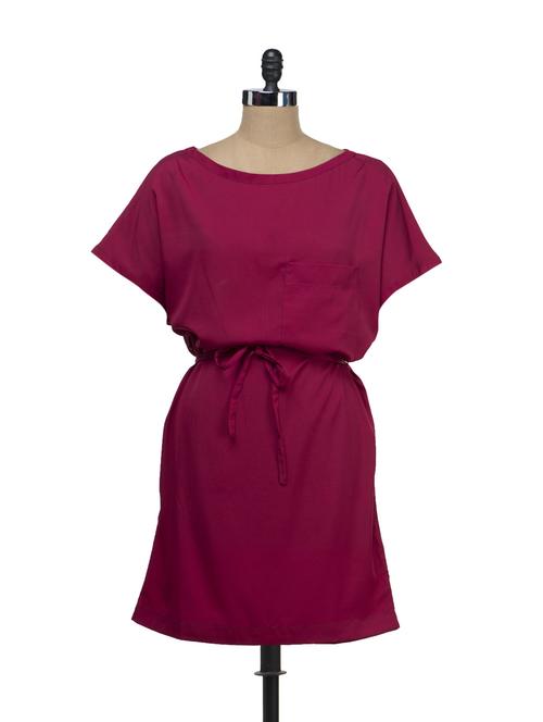 casual magenta dress - 44708 - Very Small Image - 1