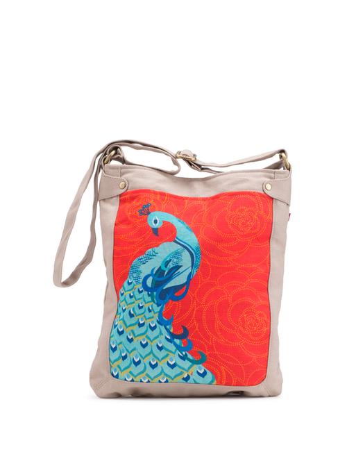 peacock dance messenger bag - 4511 - Very Small Image - 1