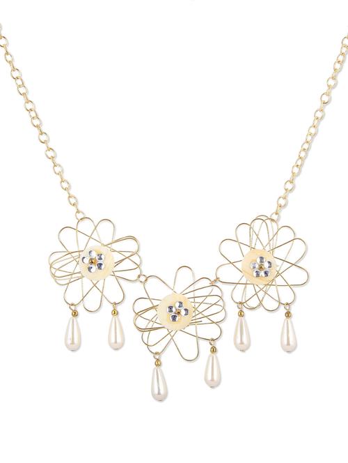 wire floral neckpiece - 46135 - Very Small Image - 1