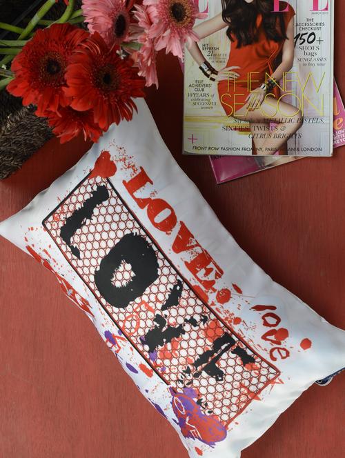 love print digital cushion cover - 49443 - Very Small Image - 1