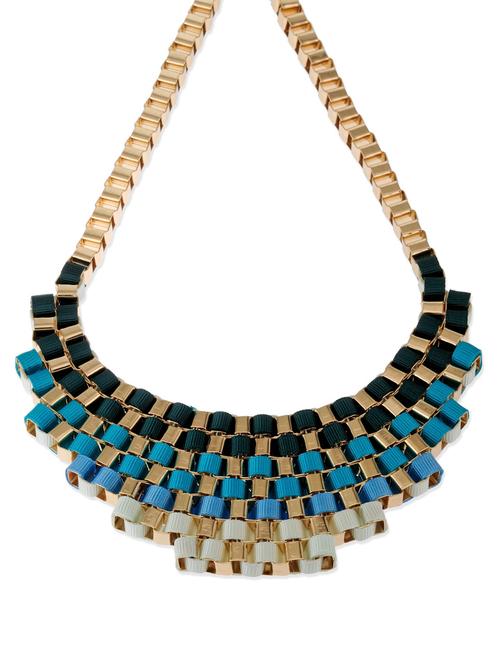 multistring ribbon neckpiece - 49612 - Very Small Image - 1