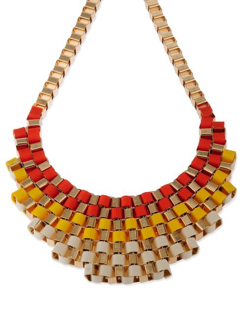 multistring ribbon neckpiece - 49613 - Very Small Image - 1
