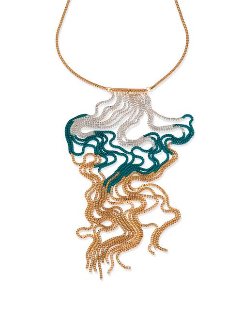 multiple strings neckpiece - 49619 - Very Small Image - 1