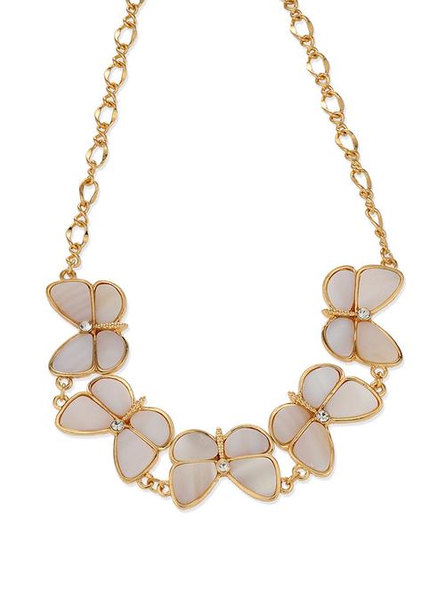 elegant butterflies neckpiece - 49625 - Very Small Image - 1