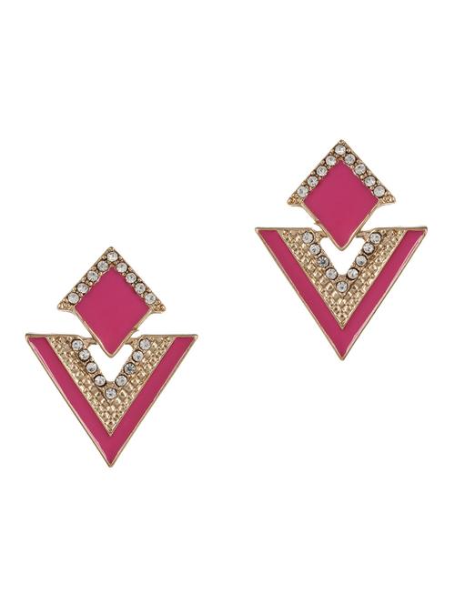 pink triangle earrings - 49714 - Very Small Image - 1