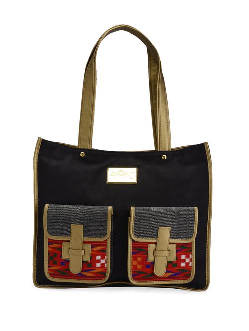 pockets of india black handbag - 50077 - Very Small Image - 1
