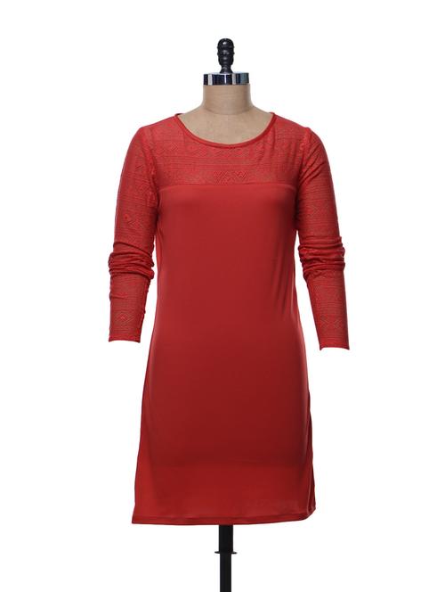 red lace dress - 50685 - Very Small Image - 1