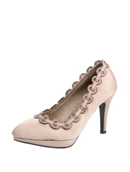 beige suede pumps - 52460 - Very Small Image - 1