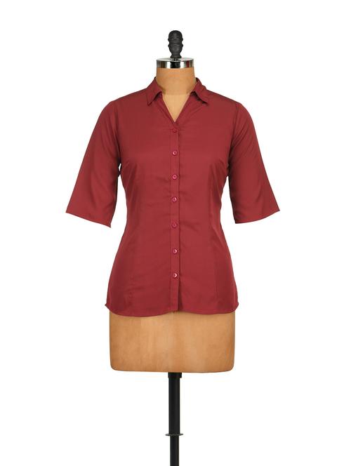 classic maroon shirt - 54040 - Very Small Image - 1