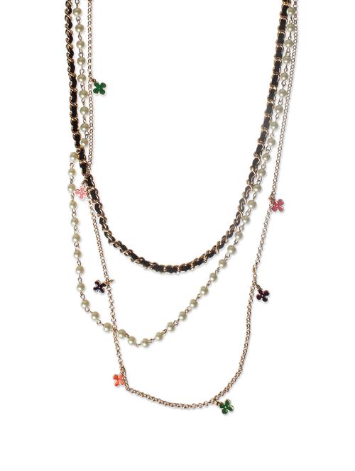 multilayered beaded necklace - 54329 - Very Small Image - 1