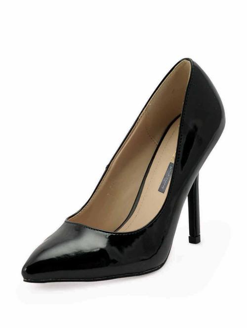 pheddies black pointed toe pumps - 54906 - Very Small Image - 1