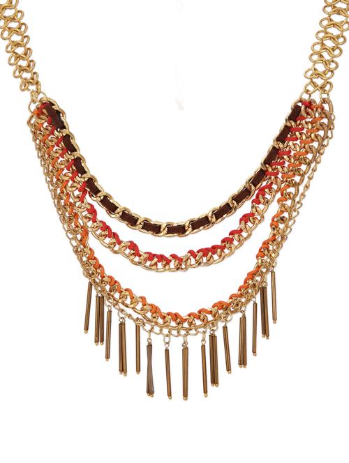 vibrant layered neckpiece - 57448 - Very Small Image - 1