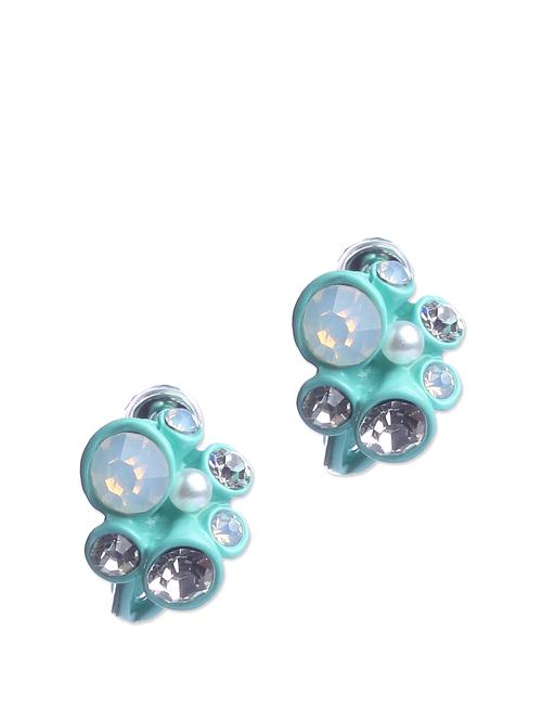 Turquoise Cluster Hoop - 58715 - Very Small Image - 1