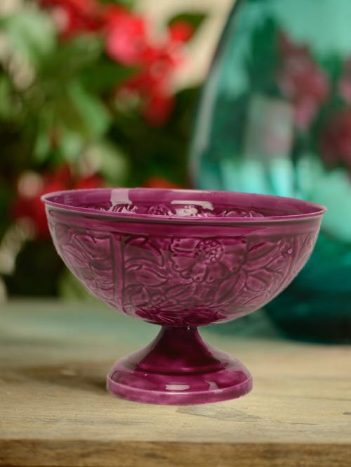 magenta floral bowl - 59944 - Very Small Image - 1