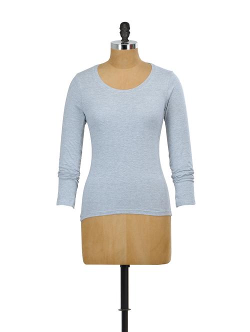 full sleeved grey tee - 60550 - Very Small Image - 1
