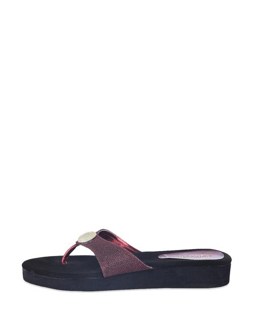 Shimmering Wine Slip-Ons - 61088 - Very Small Image - 1