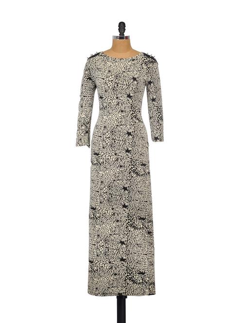Stud and Rivets Monochrome Dress - 61790 - Very Small Image - 1