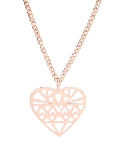 stylish heart pendant necklace - 62103 - Very Small Image - 1