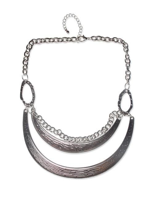 stylish silver necklace - 62144 - Very Small Image - 1