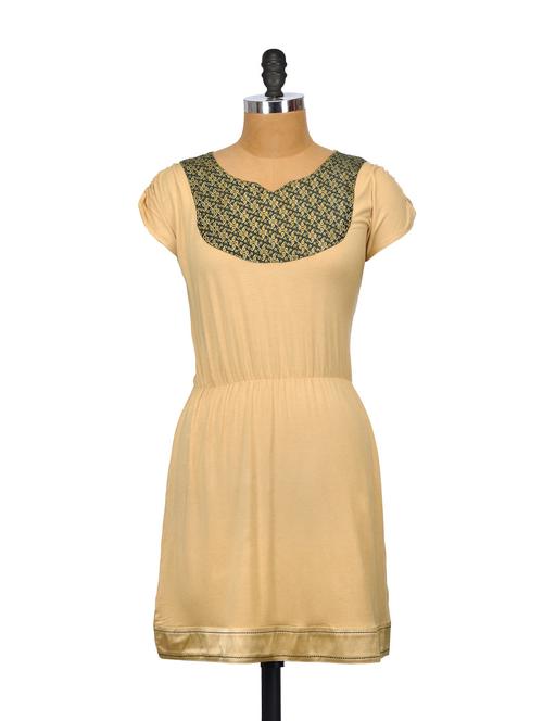 beige bliss cotton dress - 62740 - Very Small Image - 1