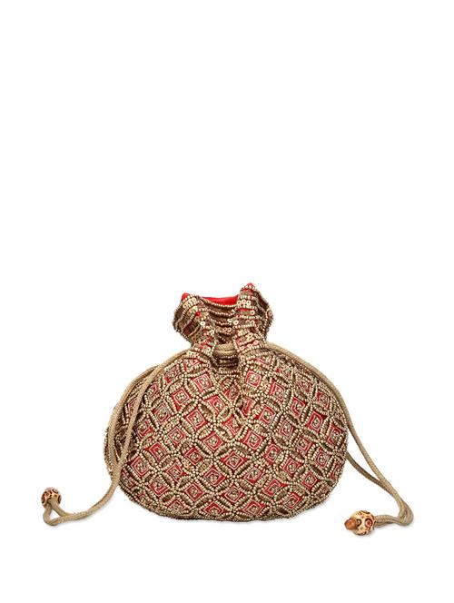 Red and Gold Rush Sequined Bag - 62960 - Very Small Image - 1