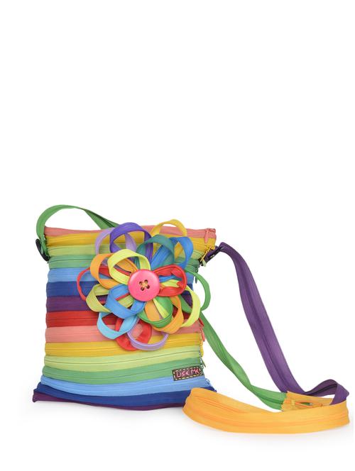 multi striped zipper pouch - 63156 - Very Small Image - 1