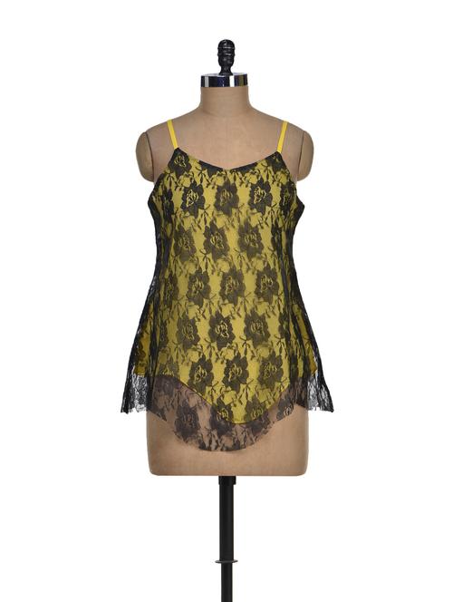yellow strappy top - 66310 - Very Small Image - 1