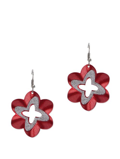 floral red earrings - 69387 - Very Small Image - 1