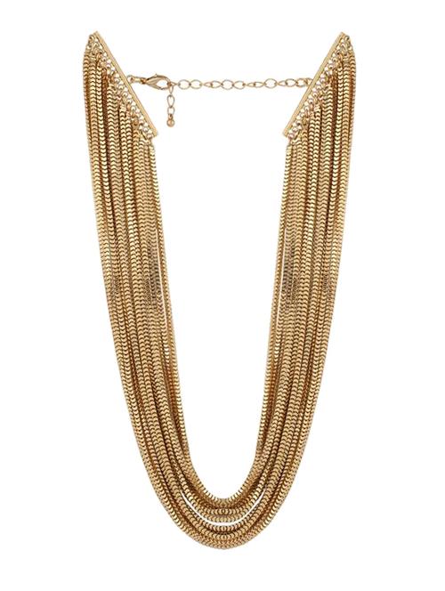 multi-layered gold neckpiece - 70451 - Very Small Image - 1