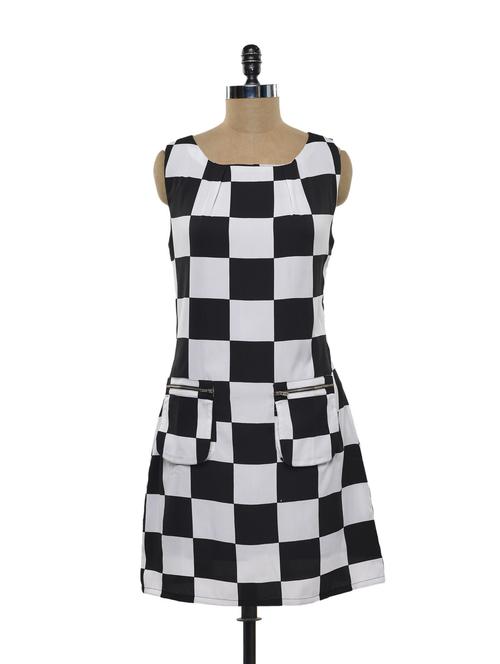 black and white check dress - 73631 - Very Small Image - 1