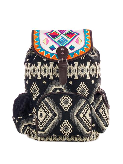 printed jacquard backpack - 74175 - Very Small Image - 1