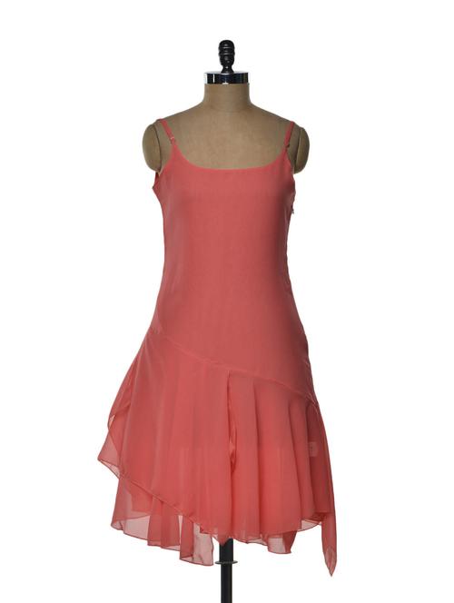 strappy coral dress - 74918 - Very Small Image - 1