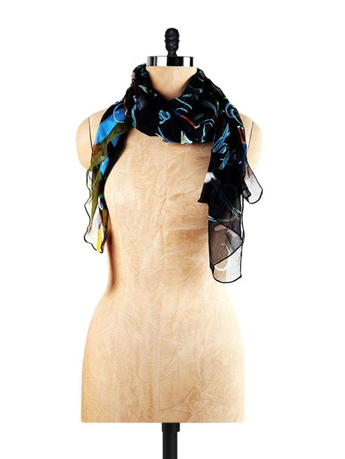 black color scarf - 76049 - Very Small Image - 1