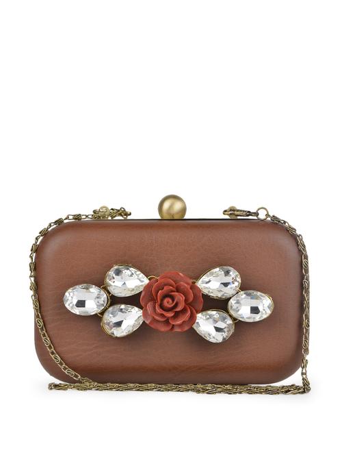 rose embellished box clutch - 77626 - Very Small Image - 1
