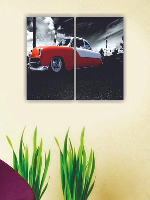 vintage car wall art (2pc) - 847435 - Very Small Image - 1