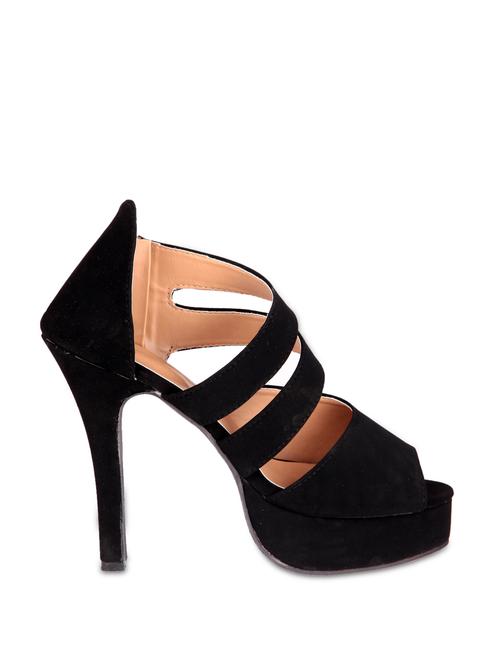 stylish black strappy heels - 848951 - Very Small Image - 1