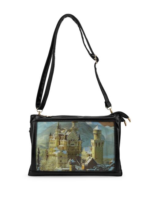 black bag with a castle print - 850219 - Very Small Image - 1