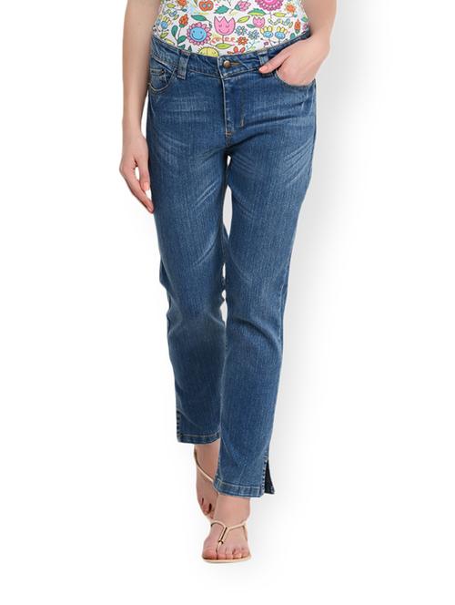 mid blue denims pants - 852138 - Very Small Image - 1