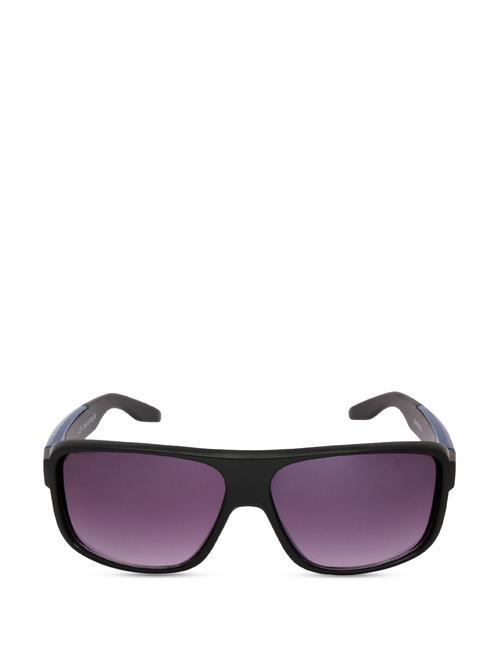 rectangular matte-blue & black sunglasses - 853782 - Very Small Image - 1