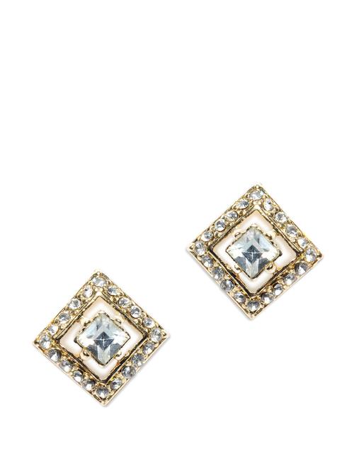 stone studded square earrings - 853858 - Very Small Image - 1