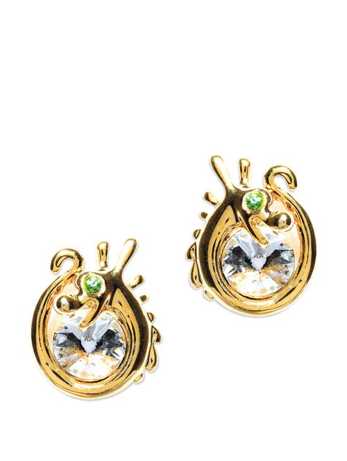 dragon shape gold plated stud earrings - 853863 - Very Small Image - 1
