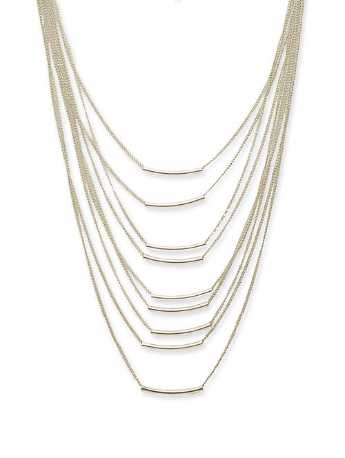 nine-tier silver string necklace - 854341 - Very Small Image - 1